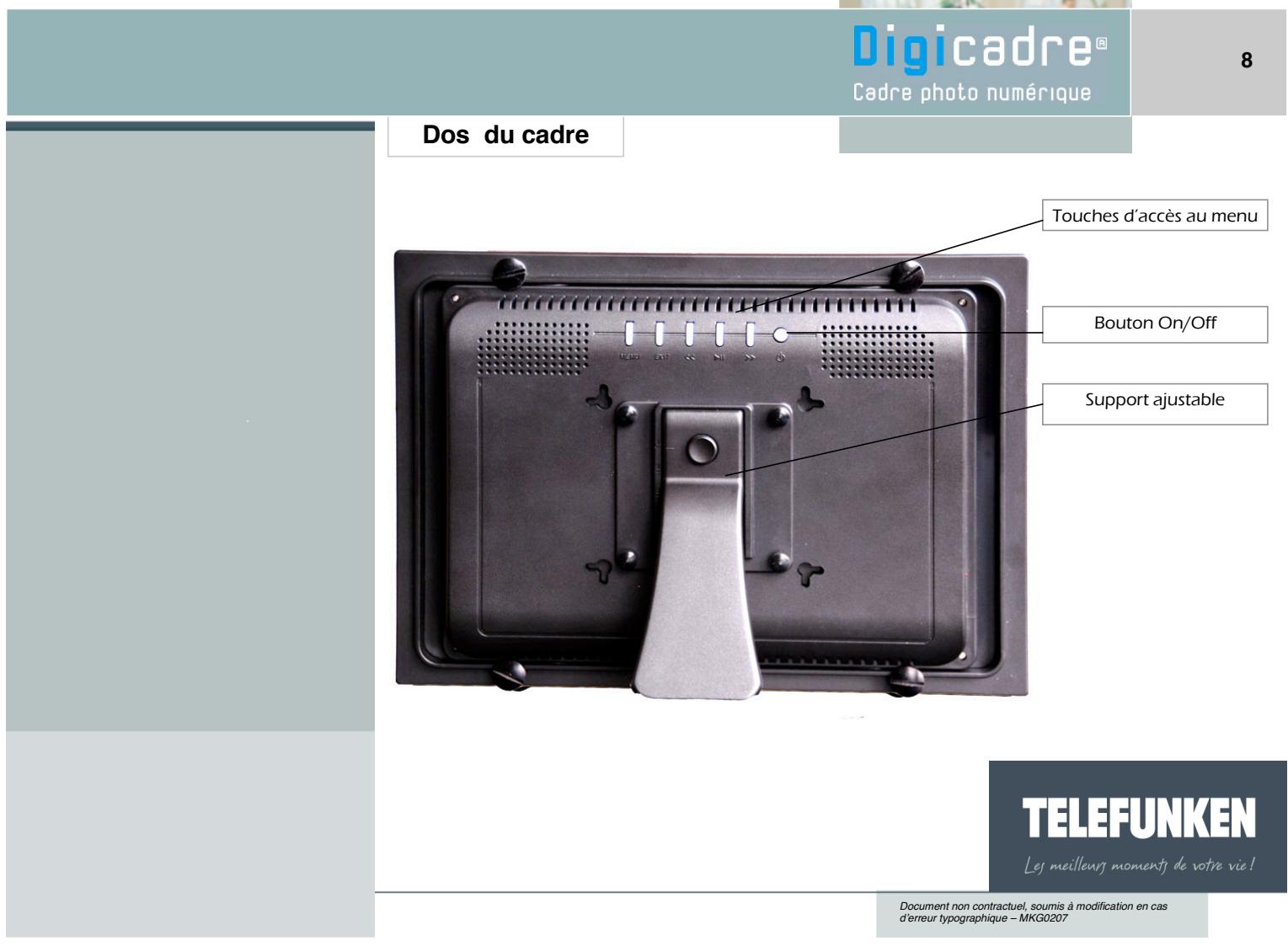TELEFUNKEN DIGICADRE 11,3 POUCES - Lecteur de cartes - 2