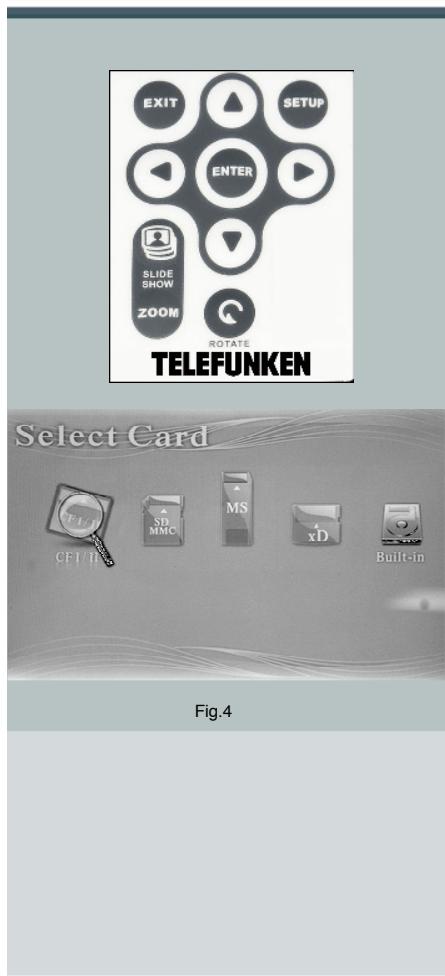 TELEFUNKEN DIGICADRE 7 POUCES - Insertion d'une carte mémoire - 1