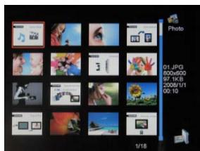 TELEFUNKEN DPF 7901 - - Copier vos photos à partir du mode vignettes - 1