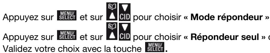 TELEFUNKEN TC 252 - - Choiser le mode de fonctionnement du répondeur - 2