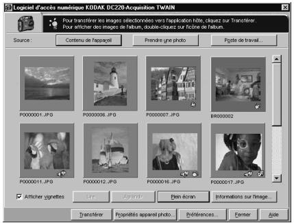 KODAK DC220 - Transfert des images - 1