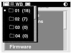KODAK DCS 760 - Selection d'une option de menu - 1