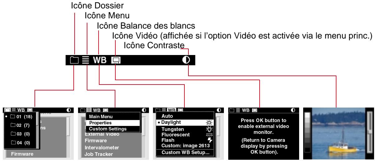 KODAK DCS 760 - Ecran LCD/Barre de menus - 1
