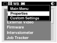 KODAK DCS 760 - Selection d'une option de menu - 2
