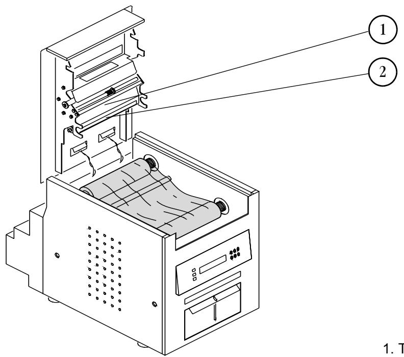 KODAK 6850 - Vue interne avec support de ruban installé - 1