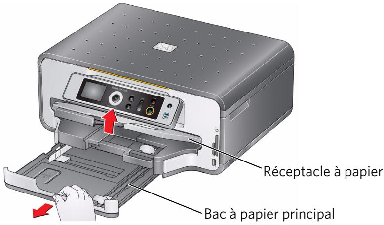 KODAK ESP7200 - Chargement du papier dans le bac à papier principal - 1