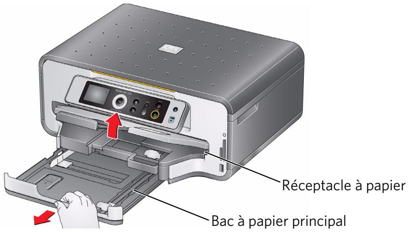 KODAK ESP7200 - Chargement de papier au format L'égal dans le bac à papier principal - 1