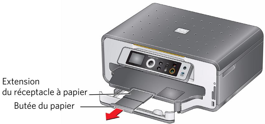 KODAK ESP7200 - Chargement de papier au format L'égal dans le bac à papier principal - 6