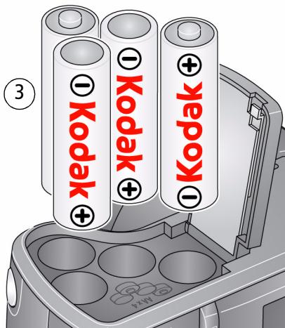 KODAK Z981 - Charger et installer les piles/batteries - 3