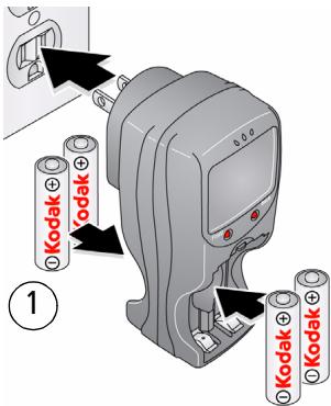 KODAK Z981 - Charger et installer les piles/batteries - 1