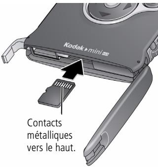 KODAK ZM2 - Insertion d'une carte microsd ou microsdhc - 2