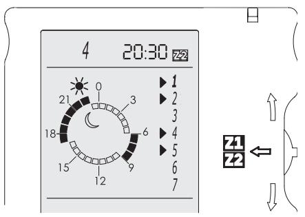 ATLANTIC BOITIER MURAL FIL PILOTE - Afectação dos dias à programação. - 1