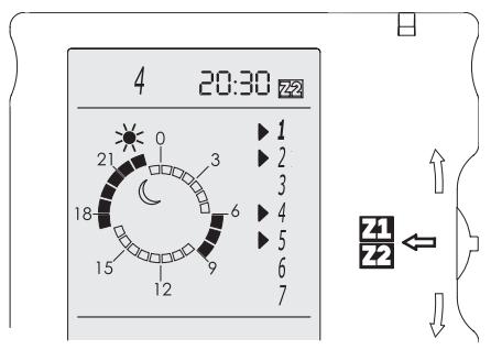ATLANTIC BOITIER MURAL FIL PILOTE - Cómo programar la tarjeta 2 zonas (según modelos). - 1