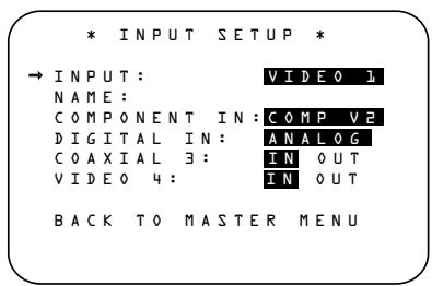 HARMAN KARDON AVR 630 - Configuration de l'entrée - 1