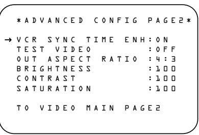HARMAN KARDON AVR 7300 - Sous-menus Advanced Configuration - 2