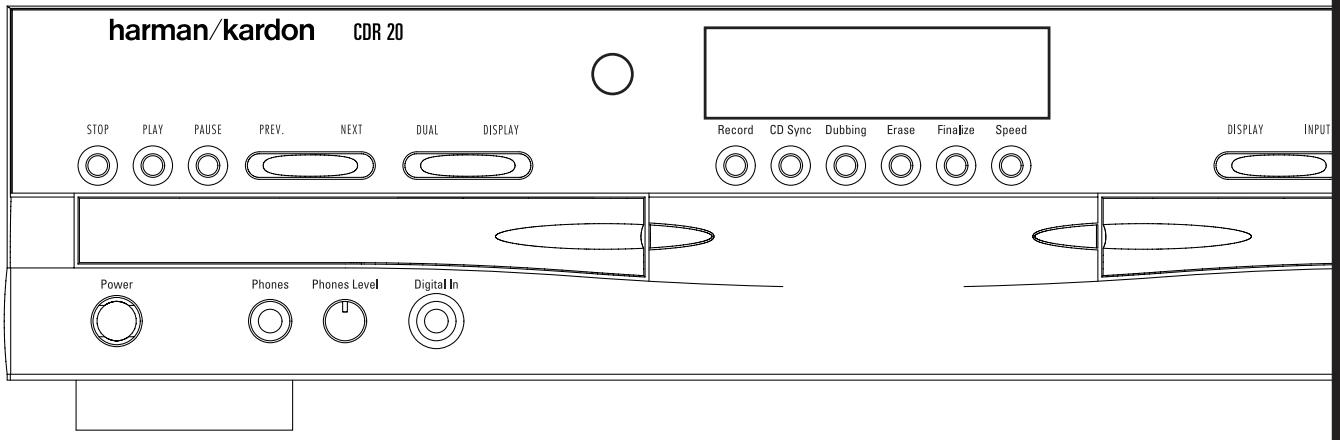 HARMAN KARDON CDR 20 - Enregistreur de CD CDR 20 - 1