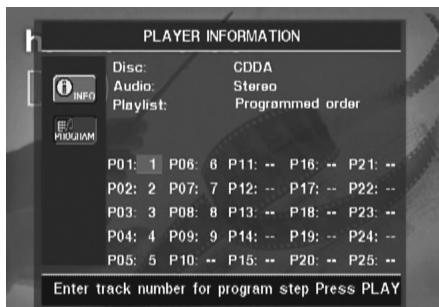 HARMAN KARDON CINEFORTUNE 7 - Utilisation du menu Player Information - 3