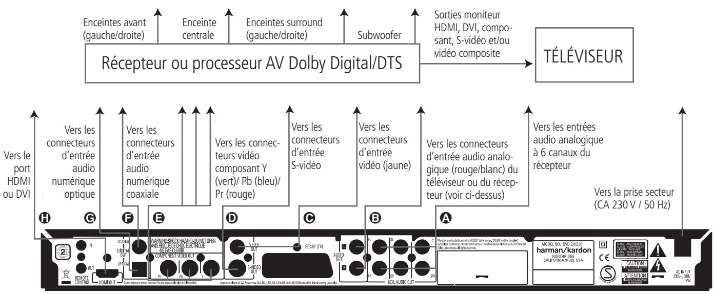 HARMAN KARDON CINEFORTUNE 7 - Connexion à un récepteur - 1