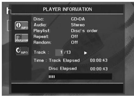 HARMAN KARDON CINEFORTUNE 7 - Utilisation du menu Player Information - 4