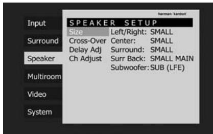HARMAN KARDON CINESPECIAL 29-7 - Réglage manuel - 1