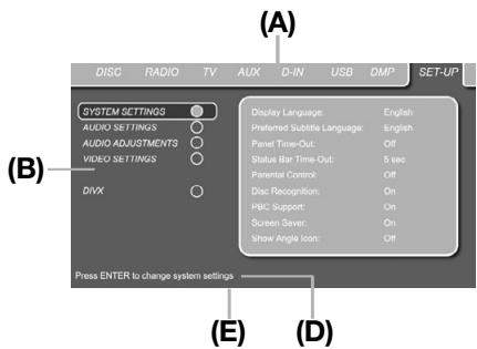 HARMAN KARDON DL 640HD - Fonctionnalités générales de l'interface utilisateur - 1