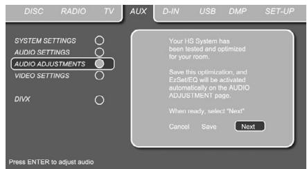 HARMAN KARDON DL 640HD - Utilisation de la fonction EzSet/EQ - 10