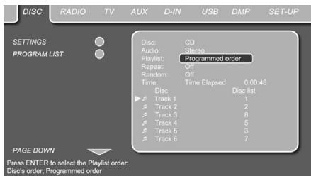 HARMAN KARDON DL 640HD - Lecture programme - 1