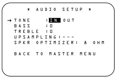 HARMAN KARDON DPR 2005 - Menu Audio Setup - 1
