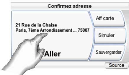 HARMAN KARDON GPS-410 [GPS-410EU] - SAISIE D'UNE ADRESSE DE RUE - 3