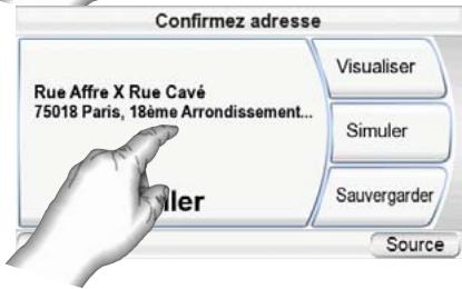 HARMAN KARDON GPS-410 [GPS-410EU] - NAVIGATION VERS UN CODE POSTAL : - 3