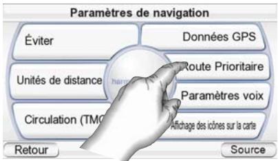 HARMAN KARDON GPS-410 [GPS-410EU] - Modification des paramètres de navigation - 1