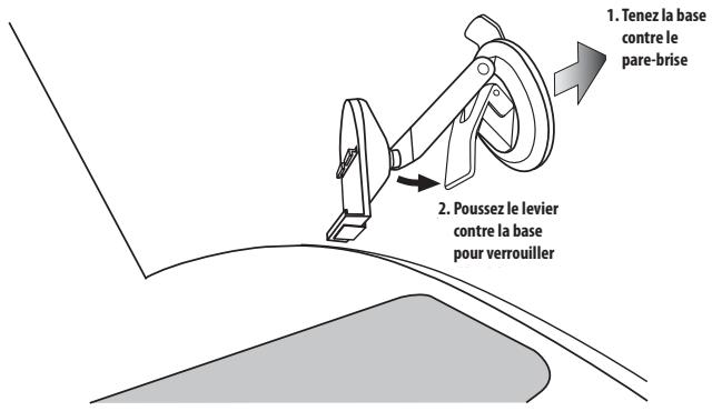 HARMAN KARDON GPS-410 [GPS-410EU] - MONTAGE SUR LE PARE-BRISE : - 1