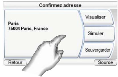 HARMAN KARDON GPS-410 [GPS-410EU] - NAVIGATION VERS UN CODE POSTAL : - 1