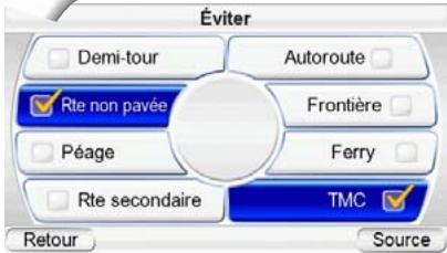 HARMAN KARDON GPS-500 [GPS-500WE] - Modification des paramètres de navigation - 2