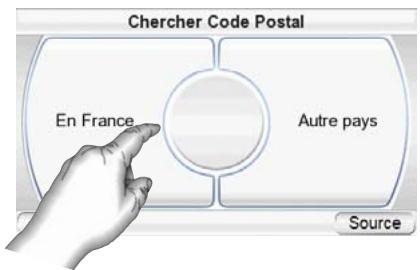 HARMAN KARDON GPS-500 [GPS-500WE] - NAVIGATION VERS UN CODE POSTAL: - 1