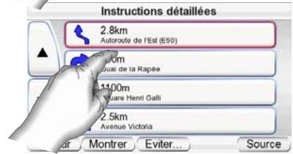 HARMAN KARDON GPS-500 [GPS-500WE] - ÉCRAN ROUTE OPTIONS : - 2
