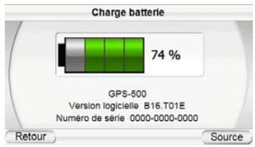 HARMAN KARDON GPS-500 [GPS-500WE] - Charge de la batterie - 1