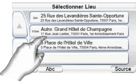 HARMAN KARDON GPS-500 [GPS-500WE] - NAVIGATION VERS LES LIEUX RÉCEMMENT VISITÉS OU ENREGISTRÉs   Le GPS-500 stocke une liste des lieux récemment visités dans la page - 2