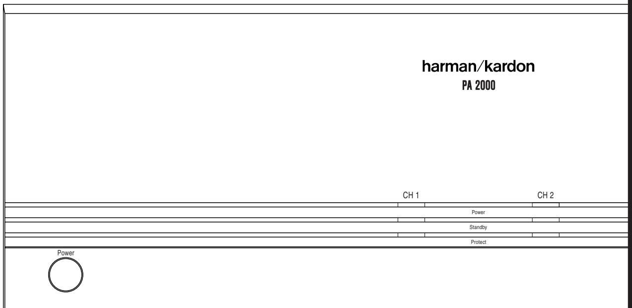 HARMAN KARDON PA 2000 - PA 2000 Amplificateur multicanal paramétrable - 1