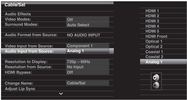 HARMAN KARDON AVR 365 - Configuration des sources - 3