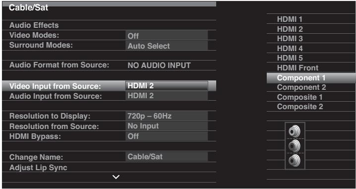 HARMAN KARDON AVR 365 - Configuration des sources - 2