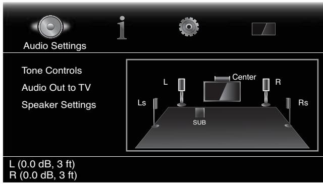 HARMAN KARDON BDS 5 - Réglage des volumes individuels des enceintes - 1