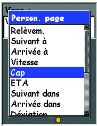 MAGELLAN EXPLORIST 600 - Personnaliser les champs d'information - 1