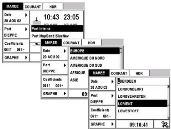 MAGELLAN FX324 - Sélectionner un port - 1