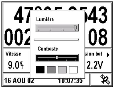 MAGELLAN FX324 - Régler le contraste et l'éclairage de l'écran - 1