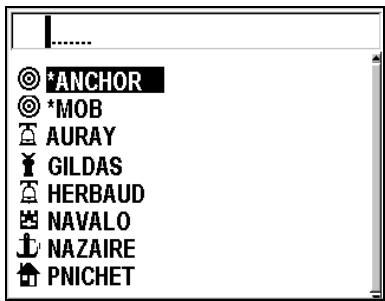 MAGELLAN FX324 - Menu waypoint - 2