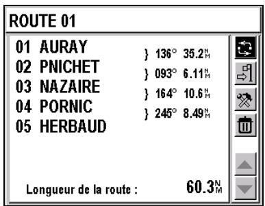 MAGELLAN FX324 - Liste de routes - 2