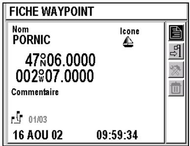 MAGELLAN FX324 - Menu waypoint - 3