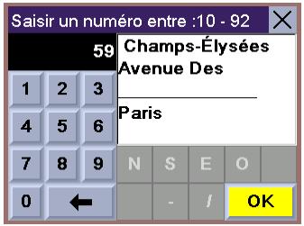 MAGELLAN MRM 700EMEA - Sélectionner une destination - Recherche par code postal - 2