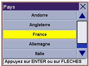 MAGELLAN MRM 700EMEA - Sélectionner une destination à l'aide de l'adresse - Sélectionner le pays - 2